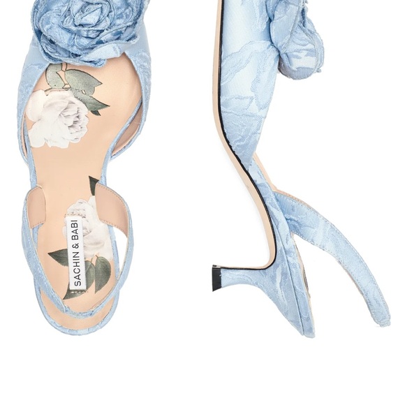 Sachin + Babi Shoes - New with tags- Sachin + Babi Light Blue Floral Sandals